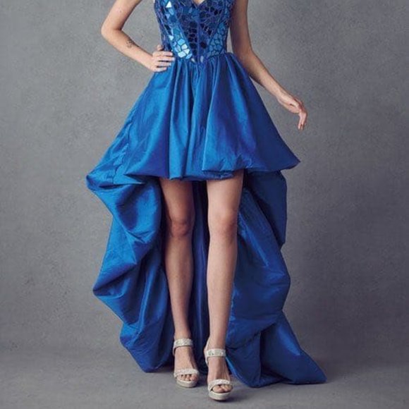 Sweetheart Neck Sequin Bodice Prom Dress JT252 - Picture 6 of 7